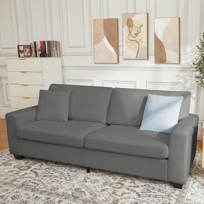 83 Inch Modern 3 Seater Sofa with Deep Seats, Comfortable Cloud Couch for Living Room, Bedroom, Office