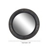 Industrial Metal Wall Mirror Gray - Olivia & May: Entryway, No Assembly Required, 34.5" - 3 of 4