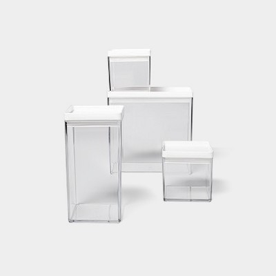 Snaplock Snack Stack Food Storage Container - Clear - 3pk : Target