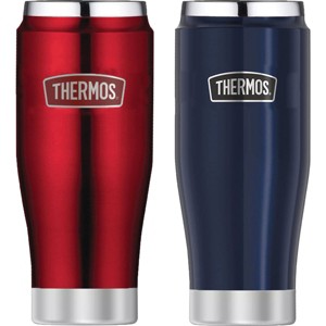 Thermos 16 oz. Stainless King Insulated Tumbler 2-Pack - Cranberry/Midnight Blue - 1 of 3
