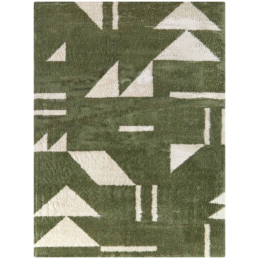 Photos - Area Rug Balta Rugs 4'4"x6' Johan Geometric Teen Rug Green