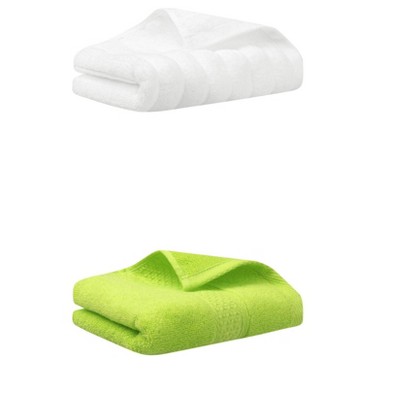 REGALWOVEN Pure Cotton Absorbent Soft Hand Towel Set for Home Decor 13" x 30"/14" x 30" 2 Pcs