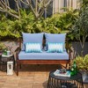 ARTPLAN Patio Deep Seating Loveseat Cushions All Weather Chair Outdoor Cushions Set of 5 for Patio Outdoor Furniture - 2 of 2