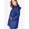 Woman Within Women's Plus Size Hooded Slicker Raincoat - image 4 of 4