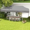 DSVIMOY 10'*20' Pop Up Canopy Tent, Outdoor Instant Gazebo Sun Shade Shelter for Catering, Wedding, Grey, 230.4"*115.2"*132" - 4 of 4