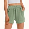Pinspark Sweat Shorts for Women Casual Summer Athletic Short Elastic Waist Comfy Lounge Shorts Cute Bottoms with Pockets - 4 of 4