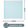 Folkulture Cloth Napkins, Set of 12 Cotton Dinner Napkin or Table Napkins for Parties or Guests | Reusable Linen Absorbent Napkins (Cornflower Blue) - 3 of 4