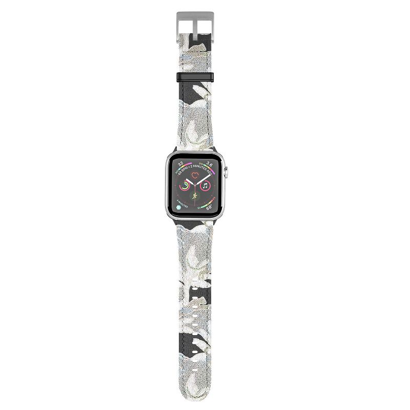 evamatise Leopards and Palms Rainbow 42mm/44mm Silver Apple Watch Band - Society6, 1 of 4