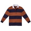 Sportoli Boys Cotton Striped Long Sleeve Polo Rugby Shirt - 3 of 3