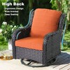 XIZZI 7 PCS Patio Furniture Sets with Outdoor Sofa Swivel Rocking Chairs and Fire Pit Table - 4 of 4