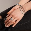 EVRY JEWELS WATERPROOF Gold or Silver Plated Stainless Steel Triple Chain Mixed Link Bracelet - 2 of 2
