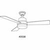 Progress Lighting Trevina II 3-Light Ceiling Fan, Brushed Nickel, Integrated LED, White Shade - 2 of 4