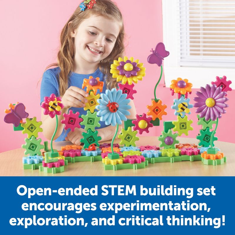 Learning Resources Gears! Gears! Gears! Build And Bloom Flower Garden Set - 116 Pieces, Ages 4+ STEM Toys for Kids, 3 of 7