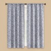 Collections Etc Elegant Leaf Embroidered Rod Pocket Top Curtain Panel - 2 of 3