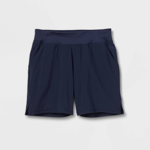 Girls' Woven Shorts - All In Motion™ Dark Blue L : Target