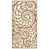 vidaXL Patio Wall Decoration 41.3"x21.7" Corten Steel Shell Design - 4 of 4