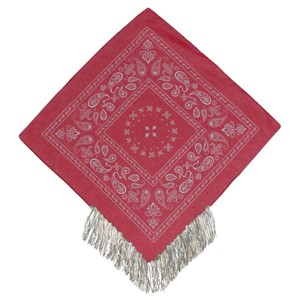 David & Young Women's Sequins Fringe 21x 21 inch Bandana - 1 of 4