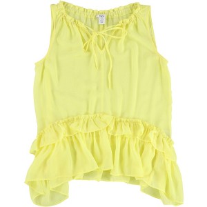 bar III Womens Ruffled Knit Blouse - 1 of 2