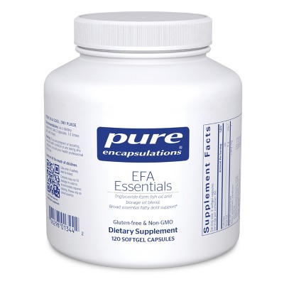 Pure Encapsulations EFA Essentials - Triglyceride-Form Fish Oil and Borage Oil Blend - 120 Softgel Capsules