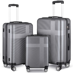 Luggage Sets, 3 Piece Luggage Expandable Suitcase Set, Carry Hardshell 4-Wheel Spinner Luggage w/TSA Lock, Clearance Suitcase Sets (20"/24"/28") - 1 of 4