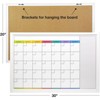 Excello Global Products Magnetic Dry Erase Calendar Whiteboard: Large 20"x30" Weekly Monthly Format - 3 of 4