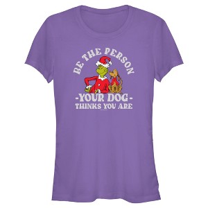 Junior's Dr. Seuss Grinch Christmas Be the Person T-Shirt - 1 of 4