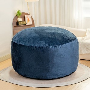 CENGHU Bean Bag Chair Velvet Soft Beanbag with Memory Foam for Adults Lazy Sofa with Fluffy Removable Sponge - 1 of 4