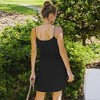Anna-Kaci Women's Sleeveless Wrap Mini Fashion Dress with Adjustable Tie Waist - 3 of 4