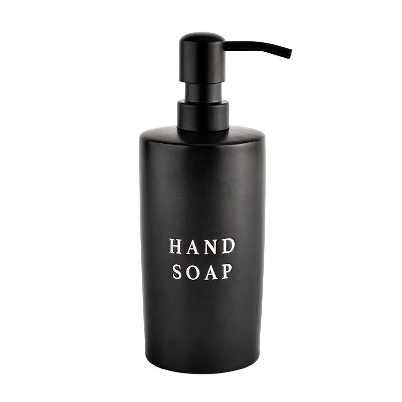 Sweet Water Decor Black Stoneware Hand Soap Dispenser - 15oz, 1 of 7