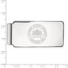 Black Bow Jewelry 10k White Gold Southern Illinois Salukis NCAA Money Clip - 2 of 3