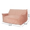 SKRAN 2 Seater Oversized Bean Bag Chair with Armrests for small space Living Room, Bedroom,  Pink - 3 of 4