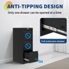 3-Drawer Lateral File Cabinet with Lock - Heavy-Duty Metal Storage for Letter/Legal Size Files - 4 of 4