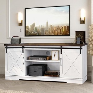 Jojoka Farmhouse TV Stand for 65 Inch TV, Entertainment Center TV Media Console Table - 1 of 4