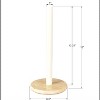 happimess Avery Modern Classic Metal with Non Slip Weighted Marble Base Paper Towel Holder - 4 of 4