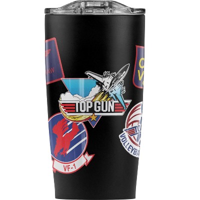 Paramount - Top Gun Top Gun Badge Collage Steel Tumbler 20oz Coffee Travel Mug