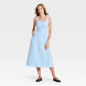Vestido midi con corsé y fruncido para mujer - A New Day™