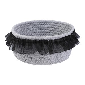 REGALWOVEN Odorless Cotton Rope Handcrafted Compact Size Multiple Use Open Storage Bins 1 Pc - 1 of 4
