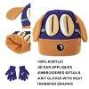 Dog Man Bark Knight Youth Cuff Hat and Knit Gloves Cold Weather Set - 4 of 4