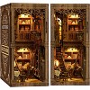 Chaokws DIY Book Nook Kit – Miniature Dollhouse Booknook, 3D Wooden Bookshelf Puzzle（Antique Books Collection Room） - 2 of 4