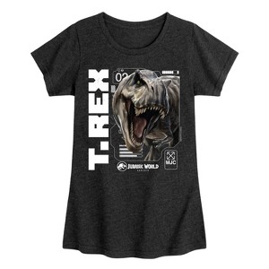 Girls' - Jurassic World: Rebirth -  Fitted Short Sleeve Graphic T-Shirt - 1 of 4