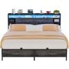 Aheaplus Bed Frame with Charging Station and RGB LED Lights - 2 of 4