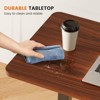 Sevobal Desks Adjustable Mobile Bed Table, Computer Desk, Mobile Standing Table, Home Office Modern Simple Style Desk, Brown, 25.7"*15.7" - 2 of 4
