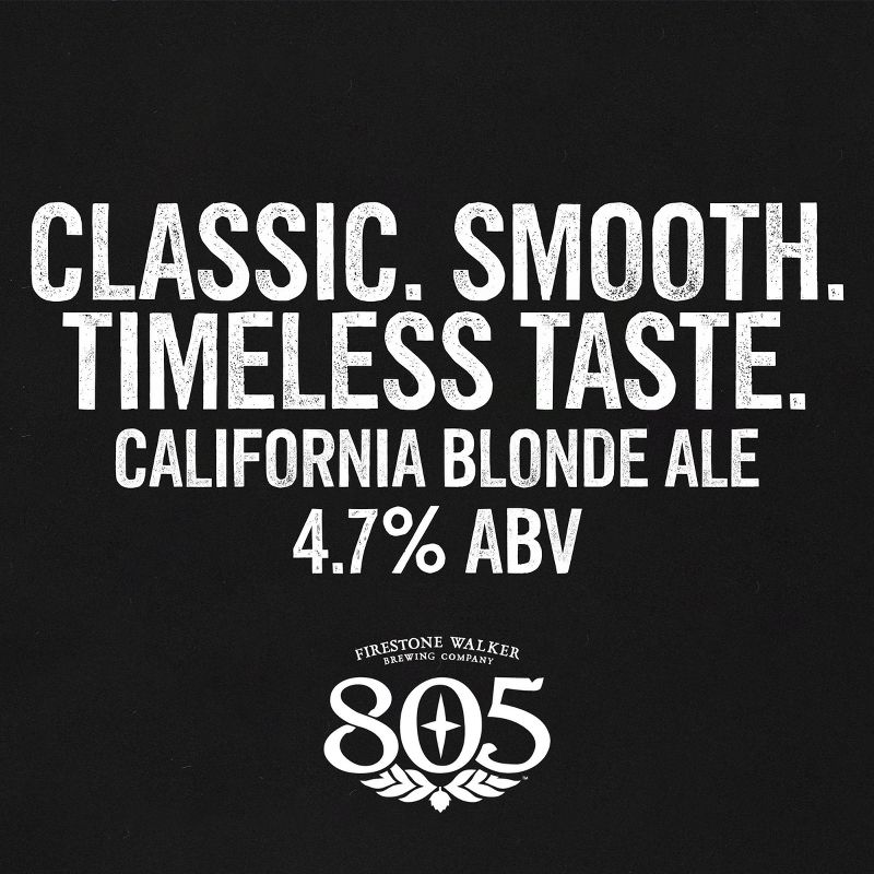 Firestone Walker 805 Blonde Ale Beer - 12pk/12 fl oz Bottles, 3 of 12