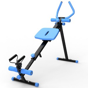 4 In 1 Workout Exercise Equipment, Rowing Machine/Leg Press Machine/Glider Machine/Roman Chair, Fitness Equipment for Abdominal & Core Training - 1 of 4