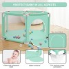 GOTGELIF 50"x50" 6-Panel Baby Playpen Spacious & Secure Portable Playard - 3 of 4