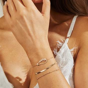 Women's Gold-Tone Multi-Chain Bracelet Set - Cupshe