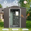 CAVINAS Outdoor Storage Shed Weatherproof Garden Shed with Sliding Door and Apex Roof - 3 of 4