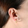 Pompeii3 14k Yellow Gold 3mm Small Women's Hoop Earrings .5"  Tall 1 grams - 4 of 4