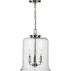 Progress Lighting Winslett 3-Light Pendant, Brushed Nickel, Seeded Glass Shade - 3 of 3