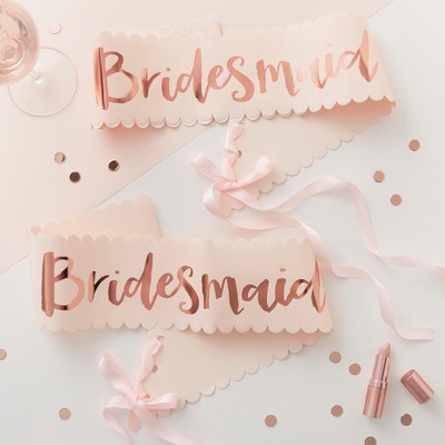 bridesmaid sashes